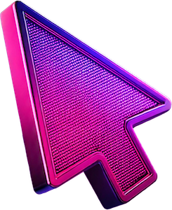 A floating 3D mouse pointer