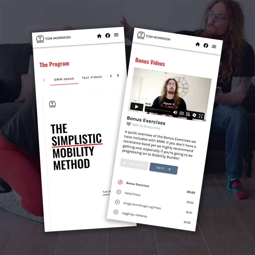 The Simplistic Mobility Method website design by Element Seven responsive, modern